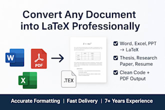 convert any document into latex