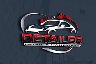 create amazing logo racing, automotive with 3d style