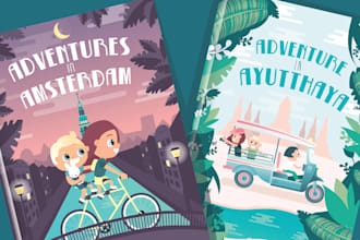 create custom illustrated childrens book artwork