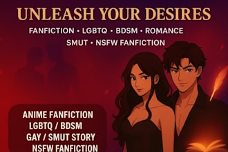 write erotica anime manga furry nsfw fanfiction igbtq gay bdsm romance story