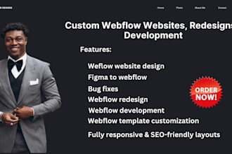 design webflow website, figma to webflow, redesign webflow website, webflow