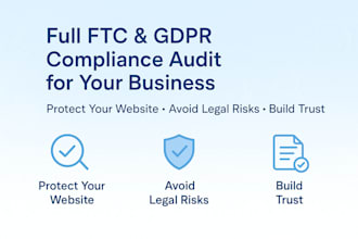 review your business or website for ftc, gdpr, and consumer law compliance