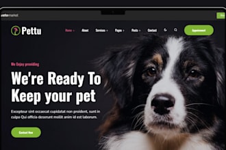 pet care website pet veterinary website pet store dog training pet care website