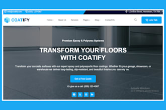 design epoxy flooring website flooring landing page epoxy flooring sales funnel