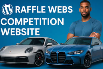 design raffle website competition website giveaway website event ticket website