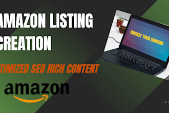 create and optimize your amazon listings