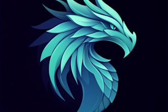 create an fantasy game logo and branding