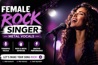 mix and master vocalist metal singer pop rock hard rock heavy rock vocal master