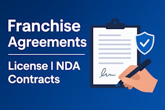 draft franchise agreement, license, affiliate, operating agreement nda