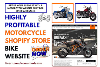 design motorcycle shopify bike bicycle store motorcycle automotive website