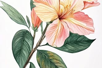 draw botanical and nature illustrations