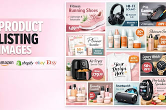 design etsyproduct images, display photos, canva mockups, for amazon, etsy store