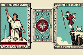 design custom tarot card, oracle card, tcg playing card, tcg card box design
