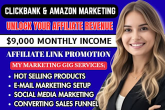 setup affiliate marketing sales funnel clickbank sales amazon website promotion