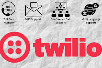 set up twilio whatsapp, IVR, and SMS automation for your business