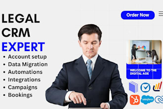 setup legal CRM for law firms with clio mycase lawmatics zoho hubspot salesforce