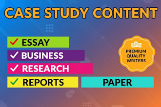 create compelling and insightful content for a case study