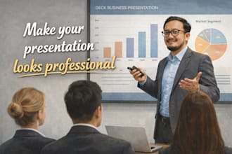 design a professional business presentation or proposal deck