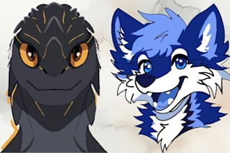 furry icon furry profile picture furry headshot furry pfp furry anthro headshot