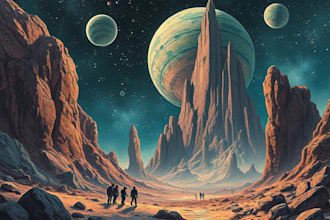 draw sci fi illustration and sci fi art
