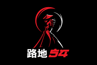 create wonderful and excellent samurai logo design