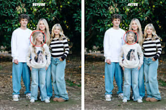 fix your family photos by face change, face swap or head replace