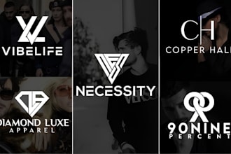 make minimalist luxury fashion and clothing logo design