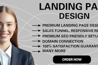 design a revenue driving landing page on landingi carrd website, duda website