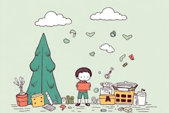 create collage of vector hand drawn doodles illustration