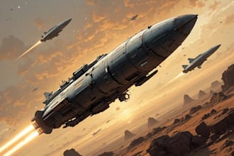 create a sci fi spaceship art