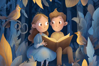design children story book illustration