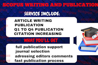 write and publish article in google scholar and scopus q1 to q4 index journal