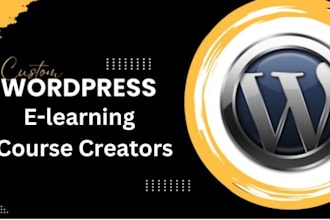 create an elearning website or online course platform with wordpress
