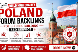 build high quality poland forum backlinks polish link building SEO service