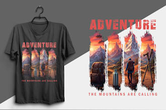 create epic mountain adventure t shirt designs that inspire wanderlust