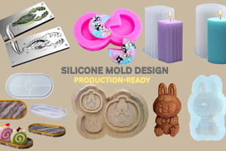design printable 3d silicone mold for candle soap resin chocolate stl solidworks