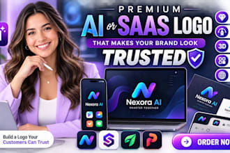 design a premium ai or saas logo that makes your brand look trusted favicon