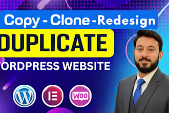 clone, copy or convert wix, squarespace, webflow to wordpress website
