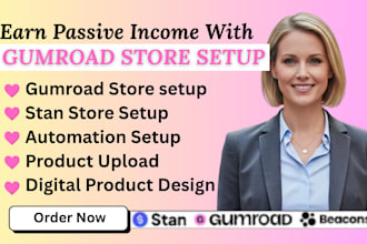 do gumroad setup, gumroad store design, etsy digital product, etsy listing