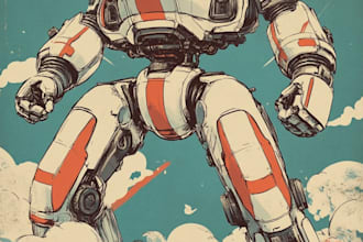 create custom mecha robot art