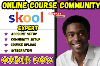 setup skool community online course skool community manager skool credit repair