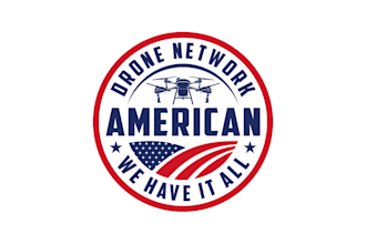 do agri tech drone network logo design for american agriculture brand