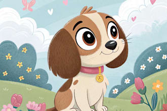 pet portrait into cute disney style