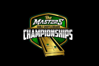 create high quality and beautiful shuffleboard logo design