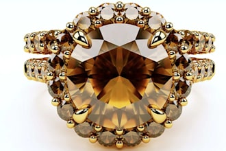 design custom 3d jewelry cad model, realistic rendering for rings, bracelet