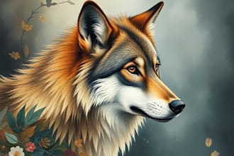 draw high quality animal, insect, and botanical art