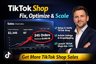 fix tik tok shop setup manage tiktok shop dropshipping marketing tiktok shop ads