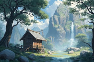 paint an environmental concept art