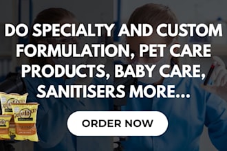 do specialty and custom formulation, pet care products, baby care, sanitisers