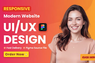 create a modern responsive UI UX design prototype in figma